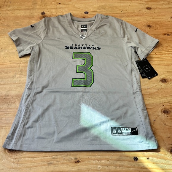Nike Tops - Nike Seattle Seahawks Russell Wilson #3 NFL Football Jersey Womens Size Large